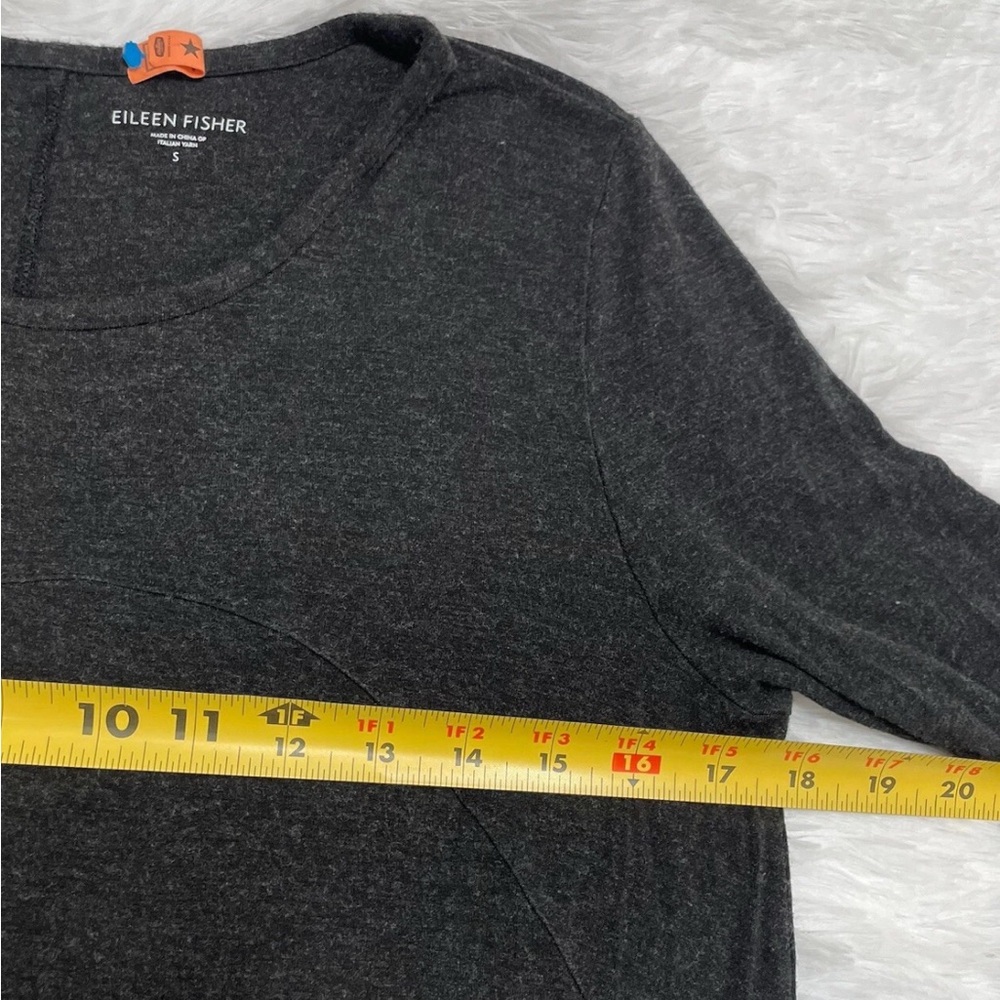Eileen Fisher Women’s Shift Dress Size S Small Gray Viscose Stretch Minimalist - Picture 7 of 8